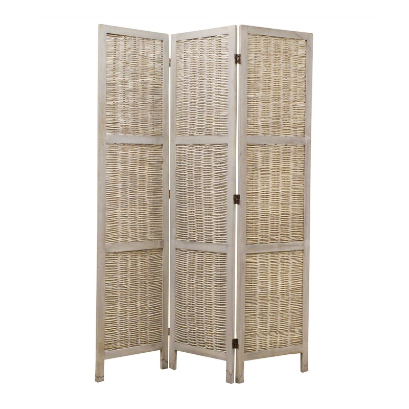 Beige Wood Screen By Homeroots - 274669