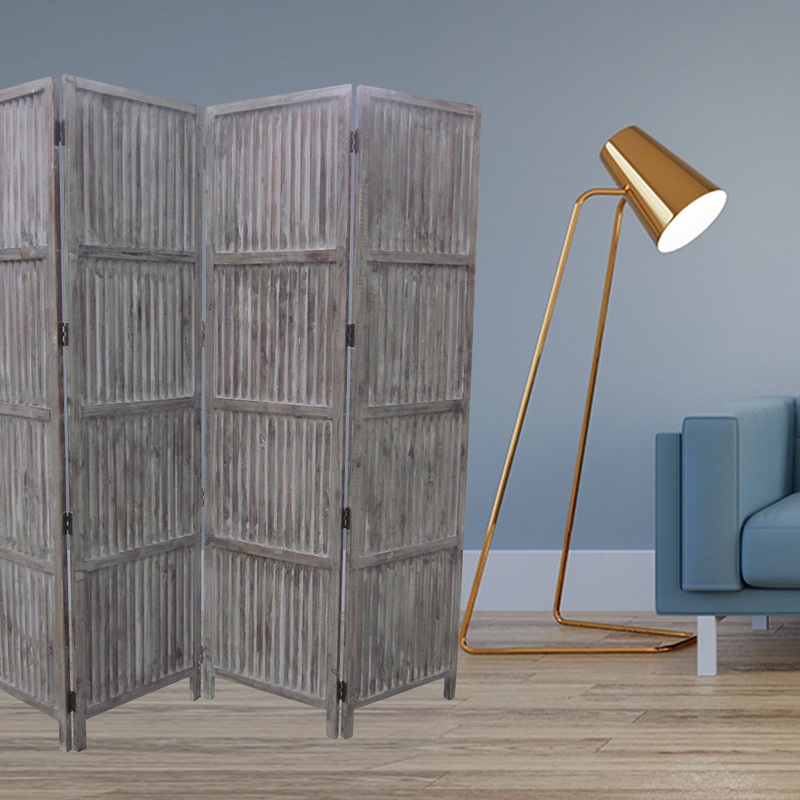 Brown Wood Screen By Homeroots - 274643