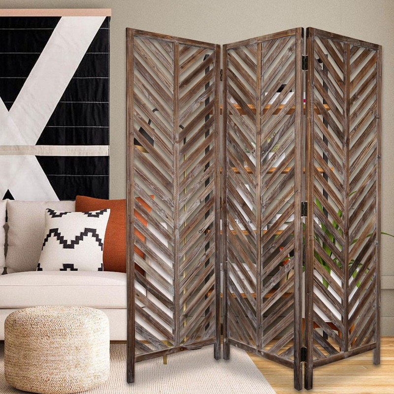 Brown Wood Screen By Homeroots - 274687