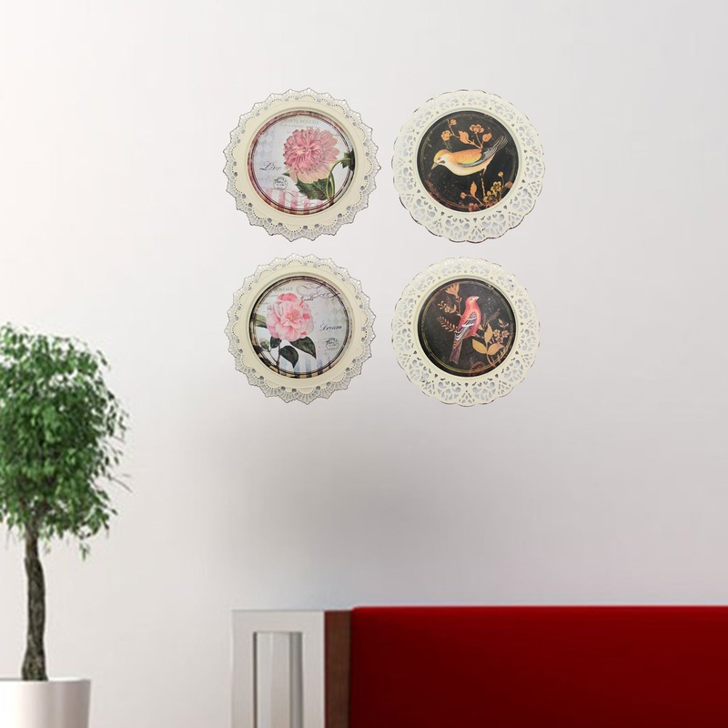 Multi-Color Traditional Metal Plate - Wall Decor By Homeroots
