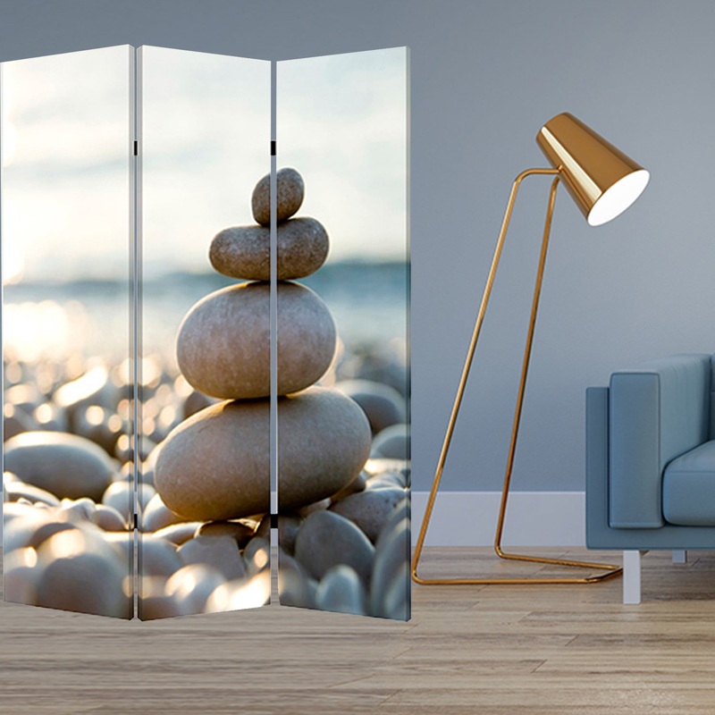 Multi Color Wood Canvas Spa Screen By Homeroots