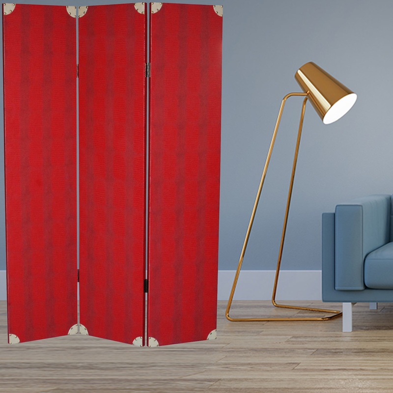 Red Wood Screen By Homeroots - 274691