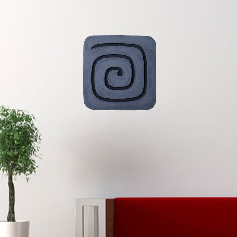 Sandstone, Fine Polished, Square with Circles - Wall Decor By Homeroots