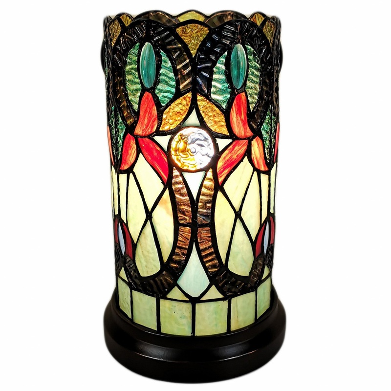 11" Tiffany Style Vintage Antique Accent Table Lamp By Homeroots