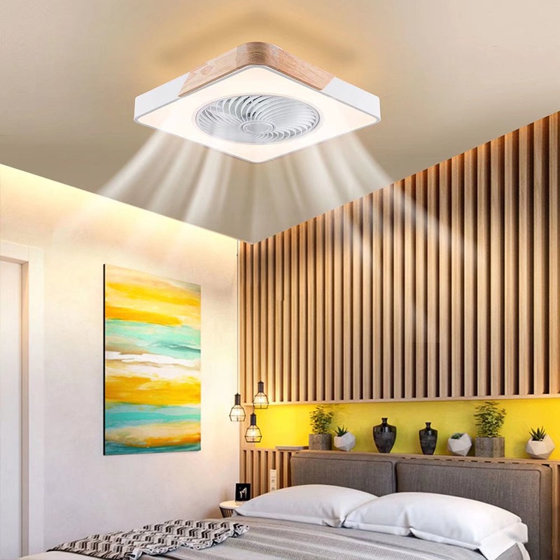 Compact Ceiling Lamp And Fan With Remote By Homeroots