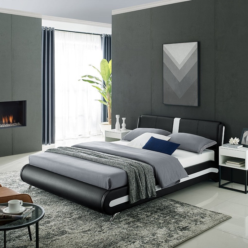 Black Platform King Bed By Homeroots - 397016