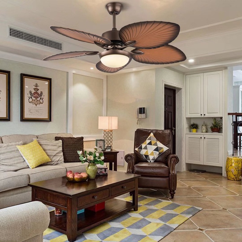 Classy Metal Ceiling Fan And LED Lamp By Homeroots