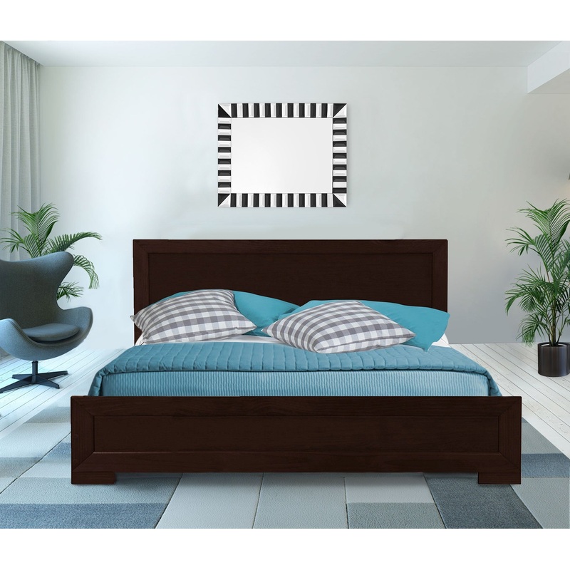 Espresso Wood Full Platform Bed By Homeroots - 397092