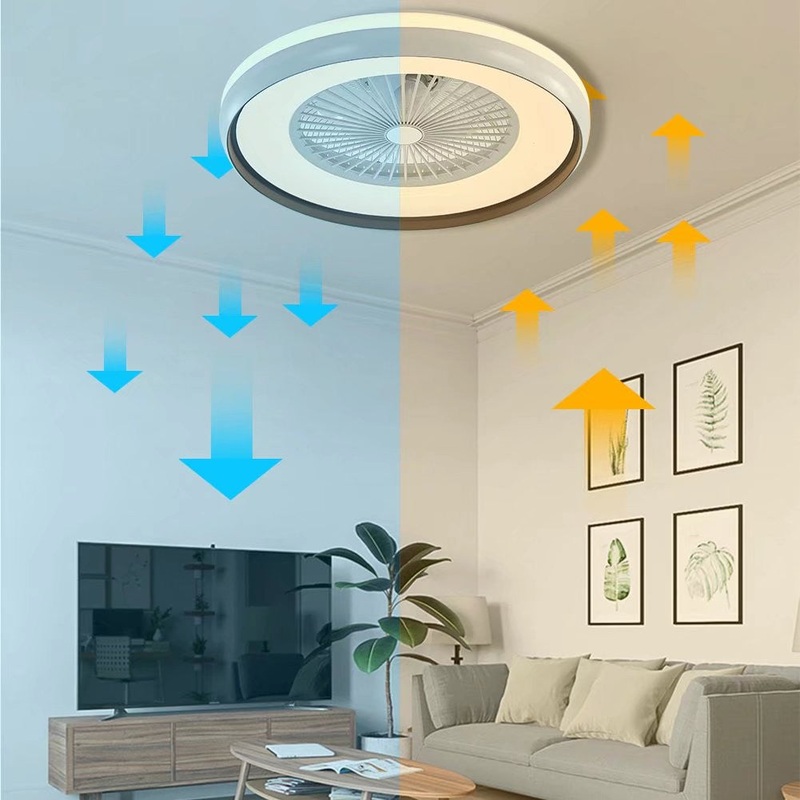 Minimalist LED Light With Ceiling Fan By Homeroots