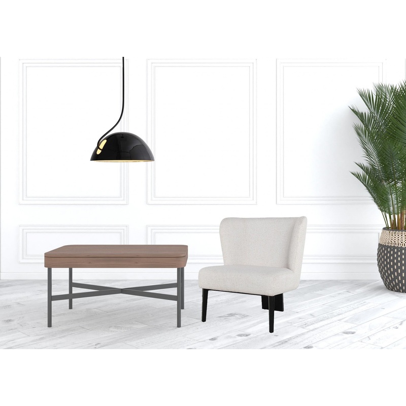 White Faux Leather Wingback Accent Chair By Homeroots
