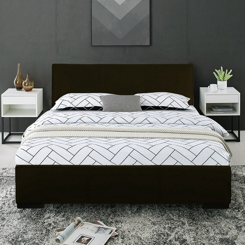Black Platform Twin Bed By Homeroots