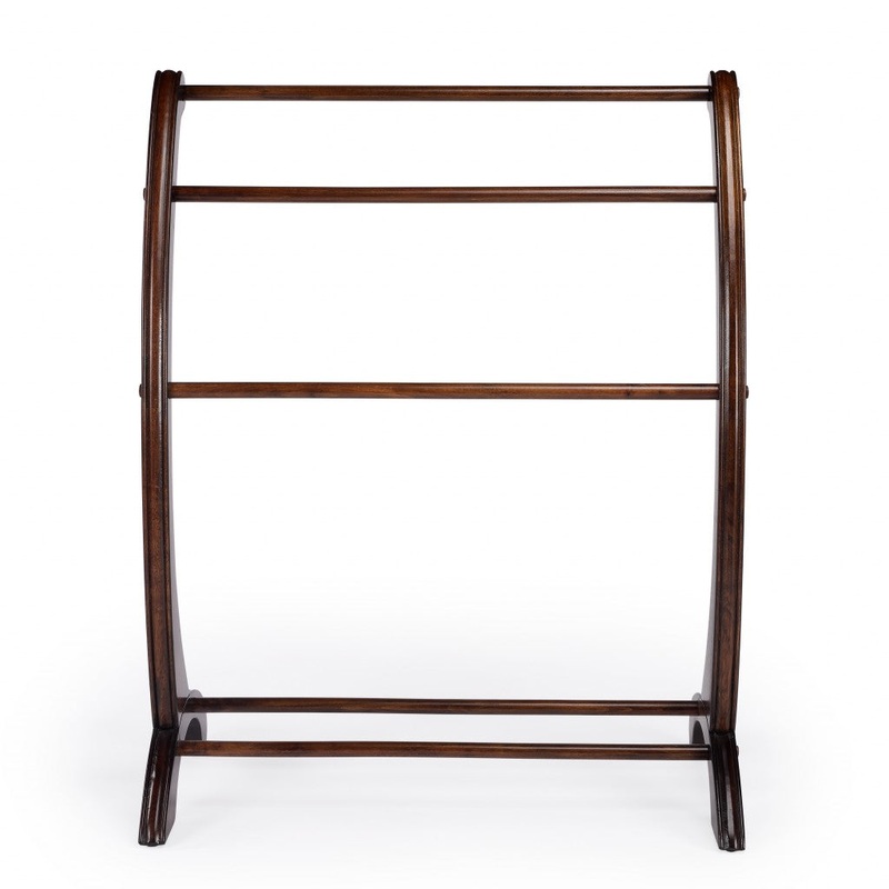 Deep Cherry Blanket Stand By Homeroots