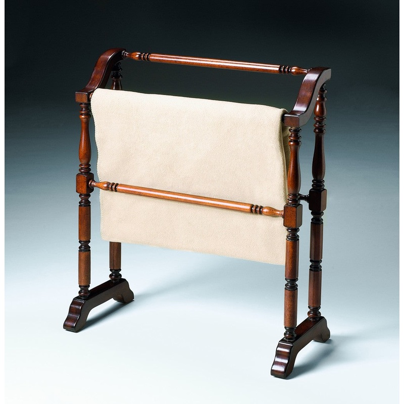 Vintage Deep Cherry Blanket Stand By Homeroots
