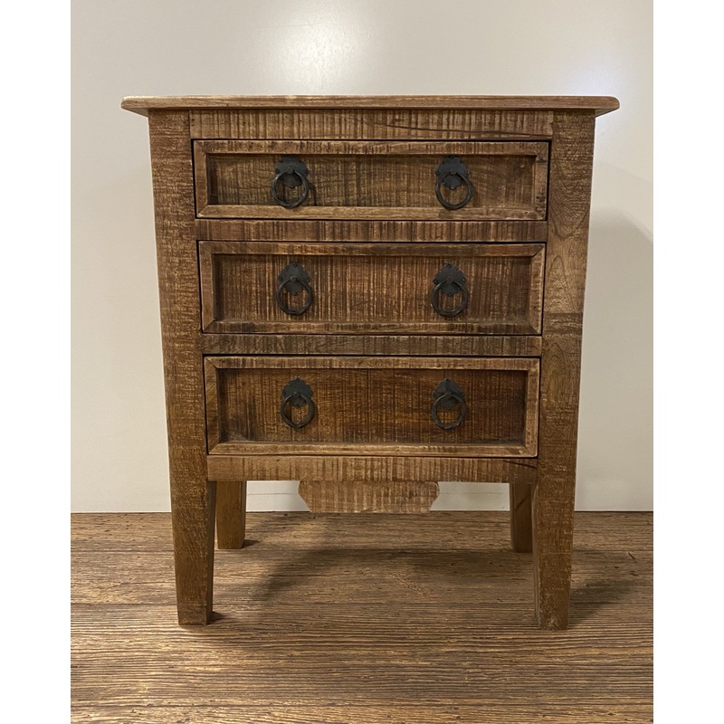 Vintage Rustic Farmhouse Three Drawer Dresser By Homeroots