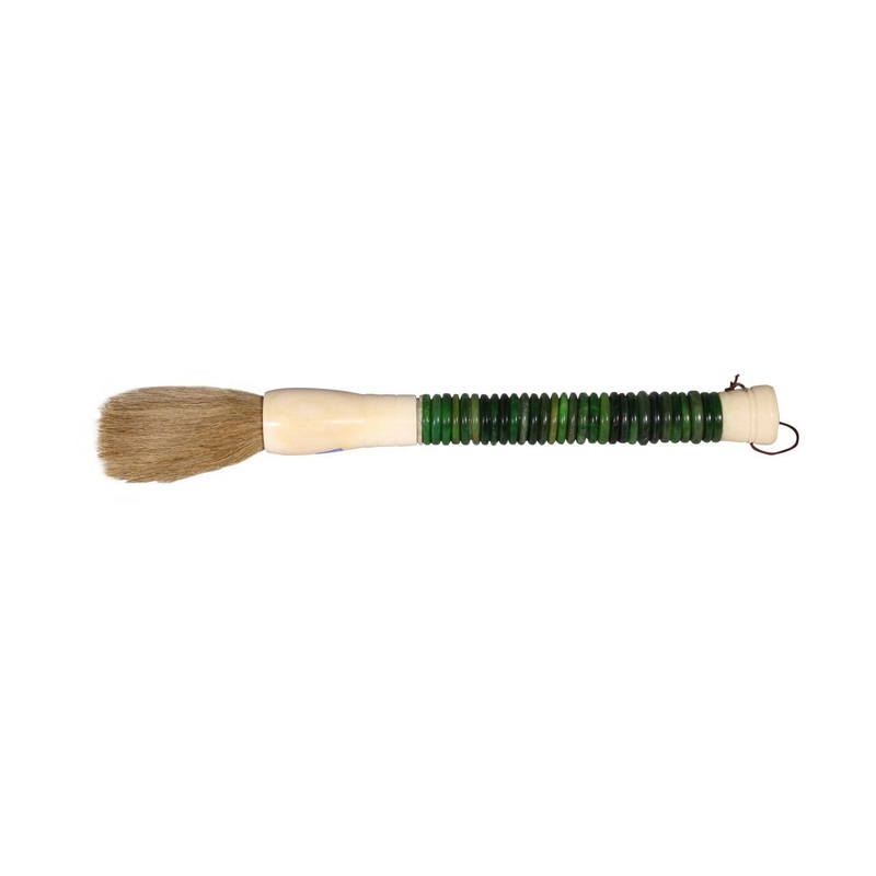 Green Jade Abacus Disc Decorative Calligraphy Brush By Homeroots