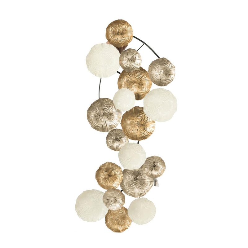 White Metal Novelty Hanging Dimensional Sculpture By Homeroots