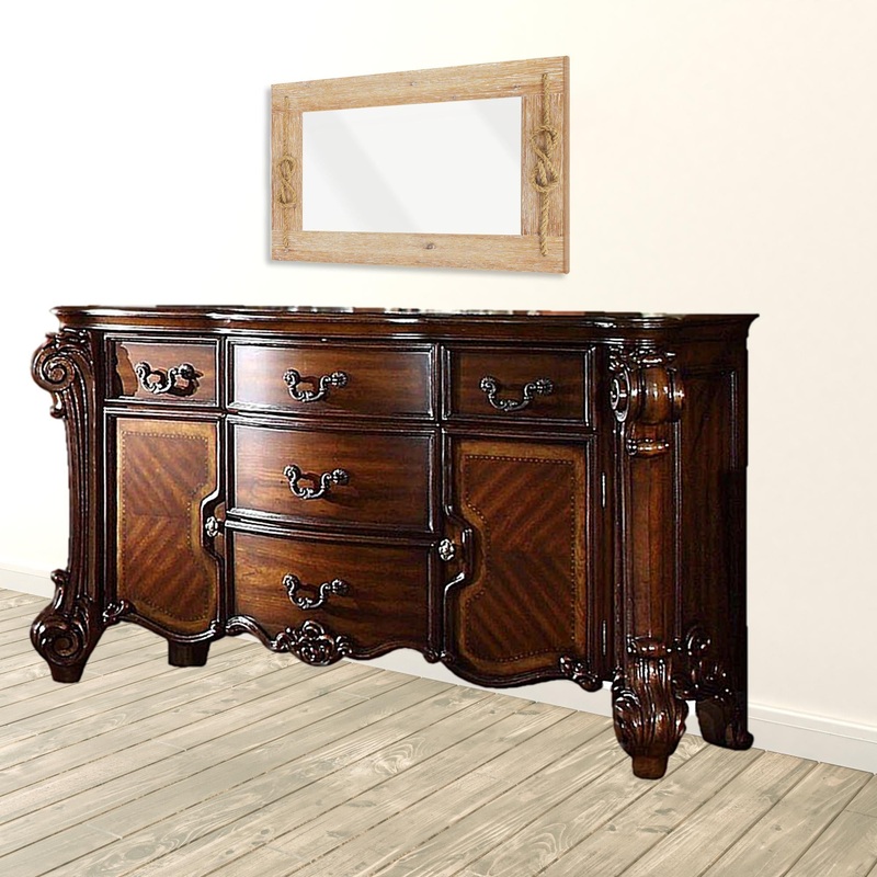 Cherry Wood Dresser By Homeroots - 374249