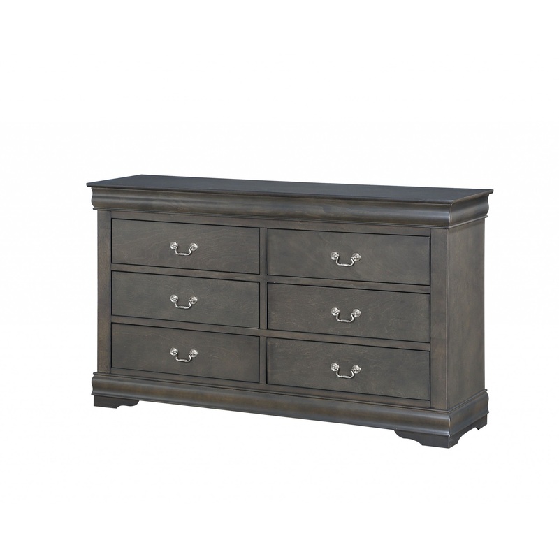 Dark Gray Wood Dresser By Homeroots