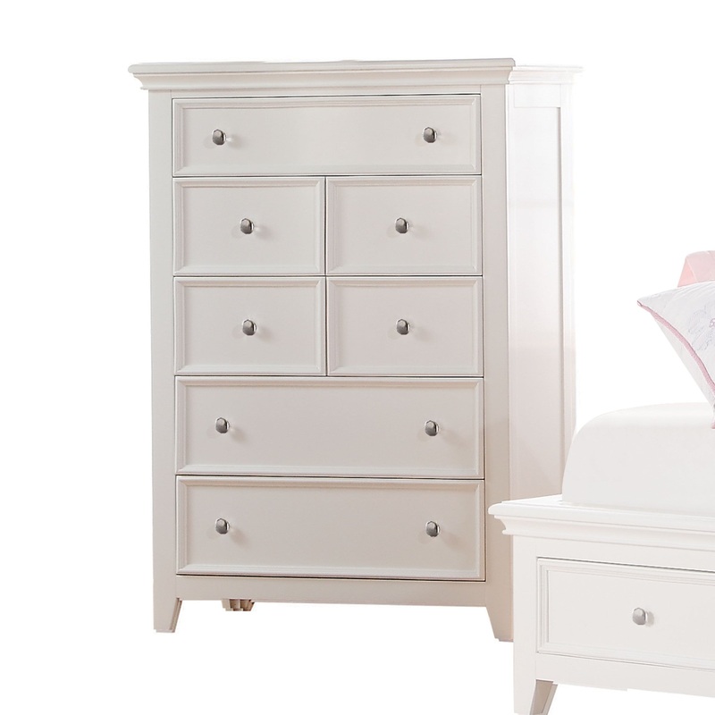 White Wood Chest By Homeroots - 374198