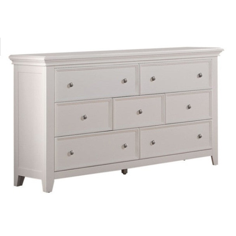 White Wood Dresser By Homeroots