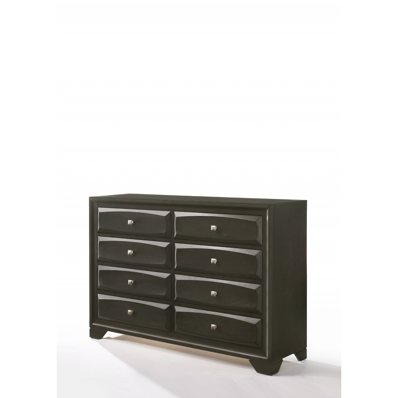 Antique Gray Rubber Wood Dresser By Homeroots