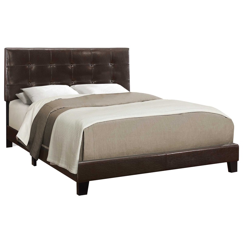 Brown Linen - Queen Size Bed By Homeroots
