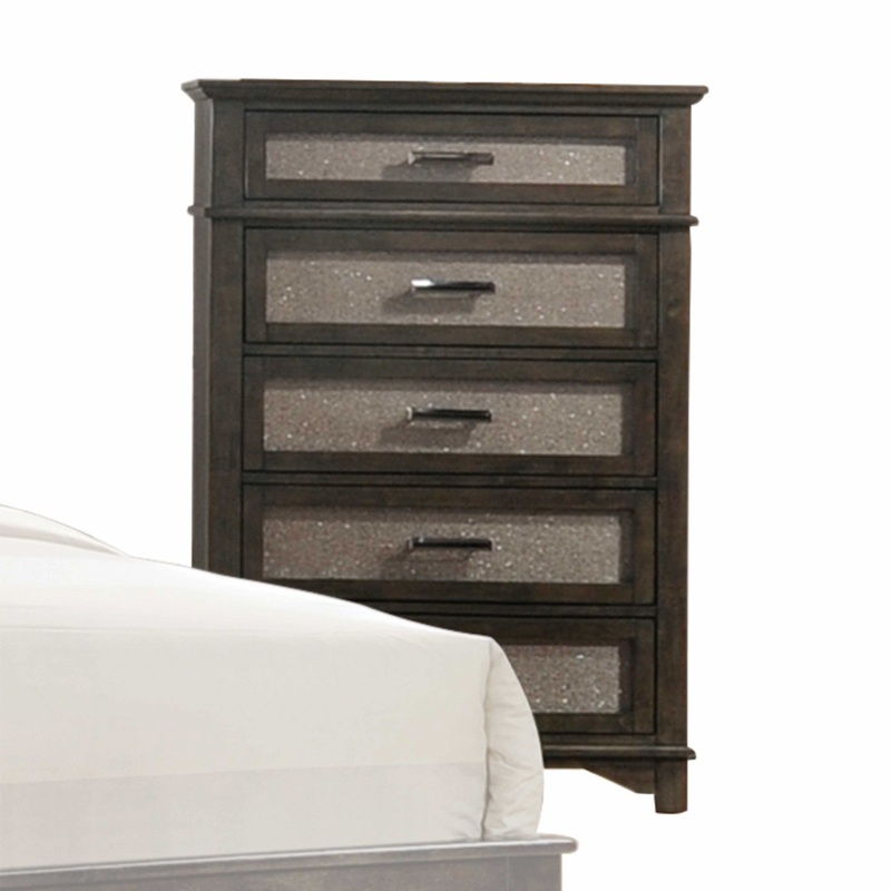Dark Walnut Wood Chest By Homeroots - 347086