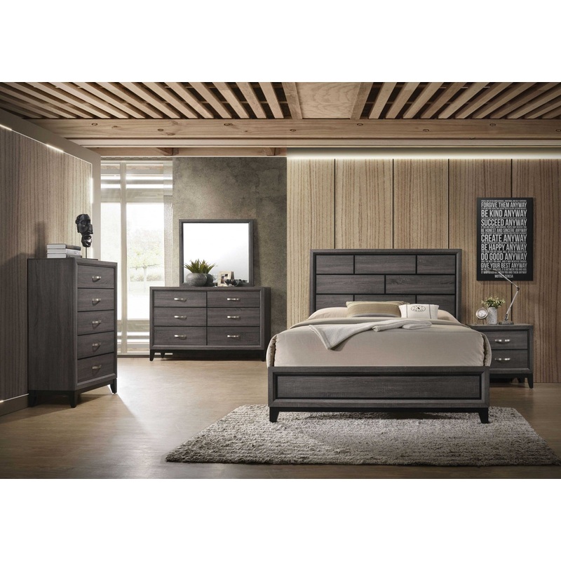 Weathered Gray Eastern King Bed By Homeroots