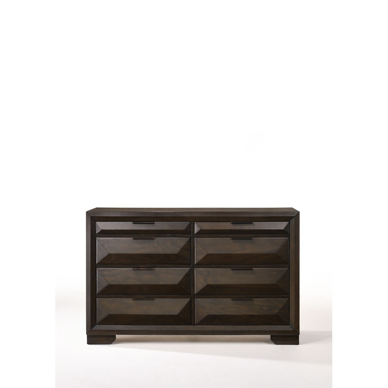 Espresso Rubber Wood Dresser By Homeroots
