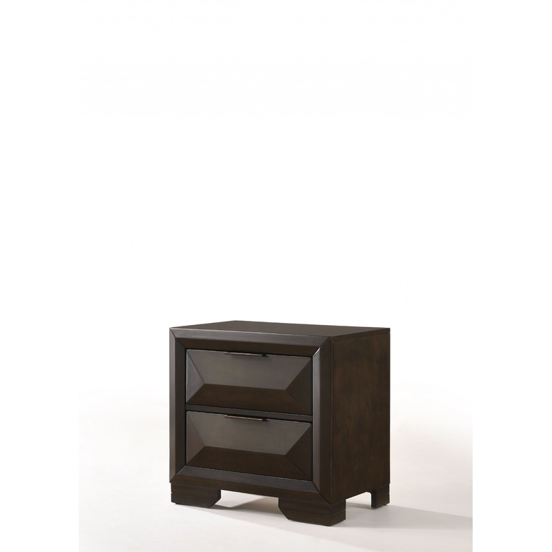 Espresso Rubber Wood Nightstand By Homeroots - 318724