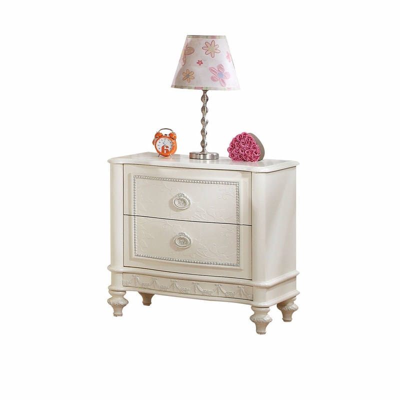 Ivory 2 Drawer Nightstand By Homeroots