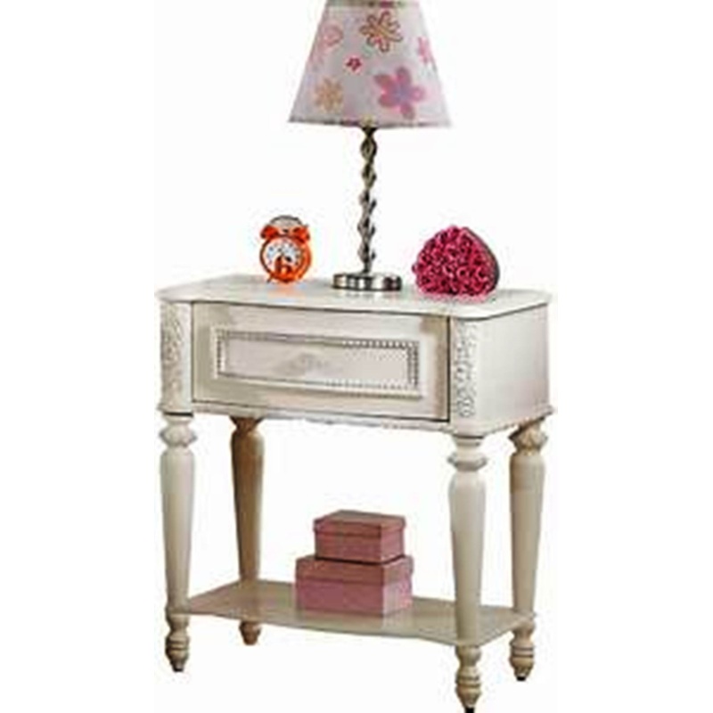 Ivory Drawer Nightstand By Homeroots