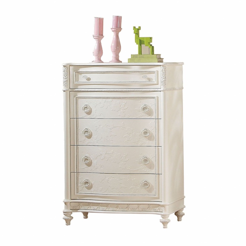 Ivory Pine Wood Chest By Homeroots