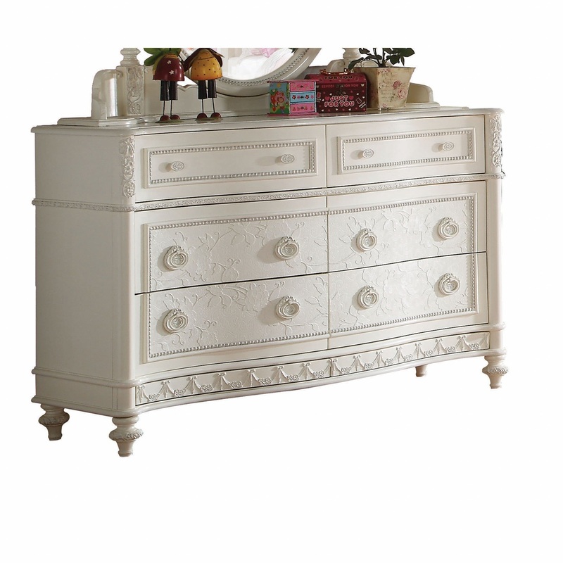 Ivory Pine Wood Dresser By Homeroots