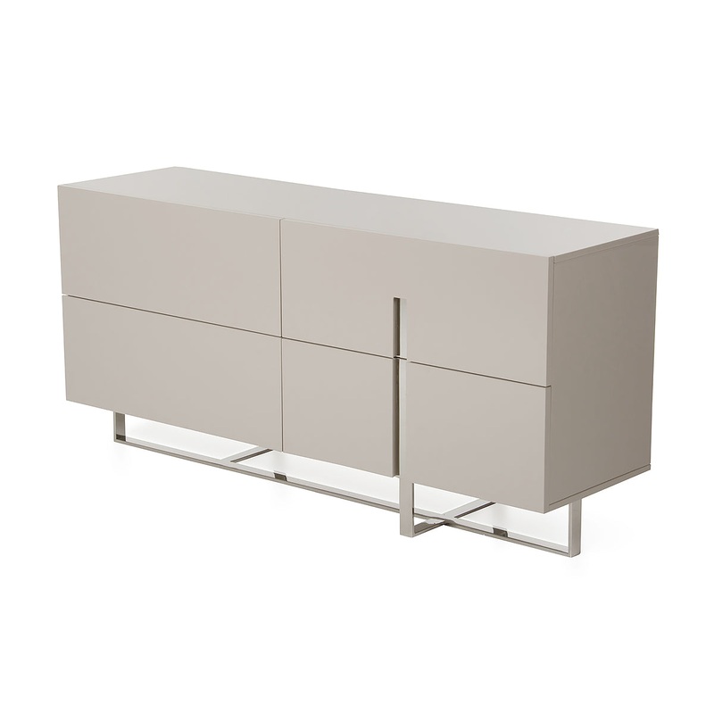 Minimalist Light Gray 3 Drawer Dresser By Homeroots