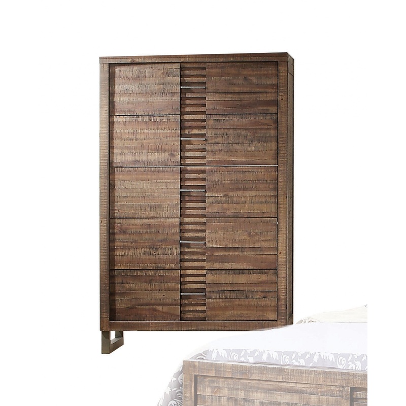 Reclaimed Oak Wood Chest By Homeroots - 286551