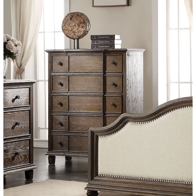 Weathered Oak Wood Chest By Homeroots