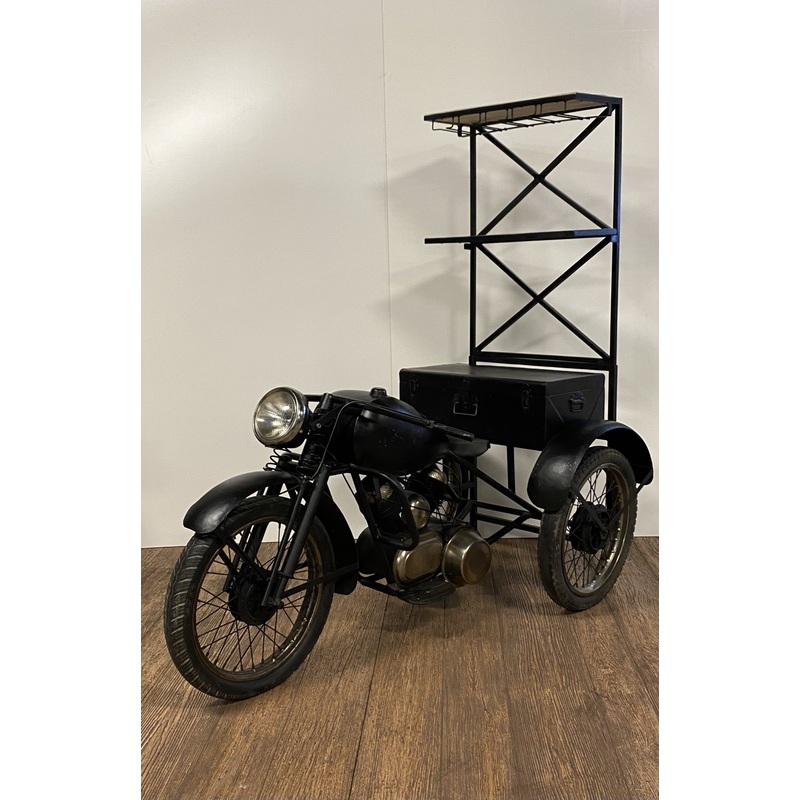 Black Tri Bike Bar By Homeroots