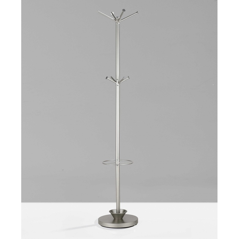 Champagne Powder Coated Steel Umbrella Stand Coat Rack By Homeroots