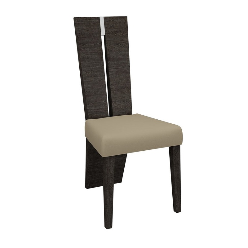 Contemporary Sleek Gray Dining Chair Set Of 2 By Homeroots