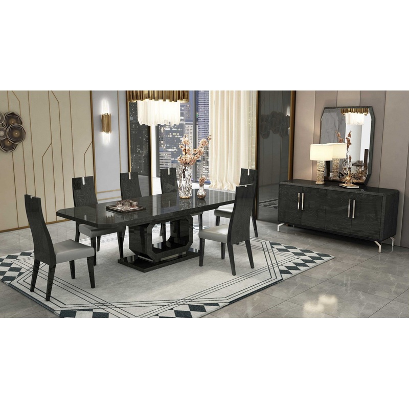 Gray Dining Table By Homeroots - 370717