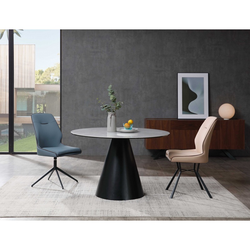 Gray Glass Iron Dining Table By Homeroots