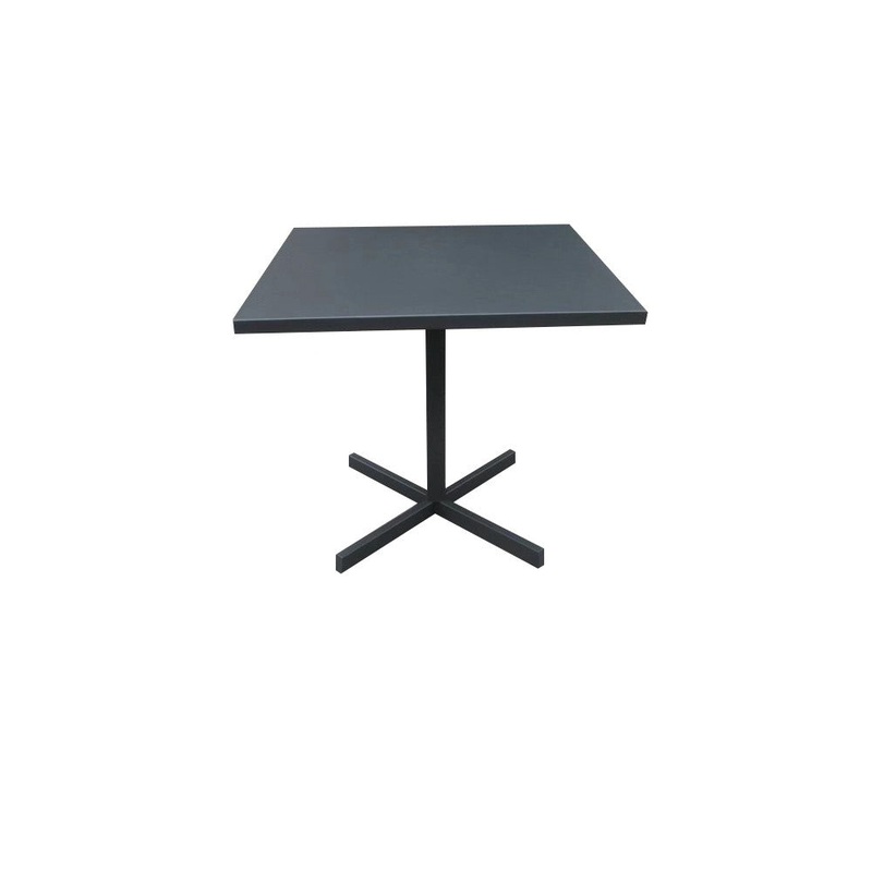 Grey Steel Dining Table By Homeroots