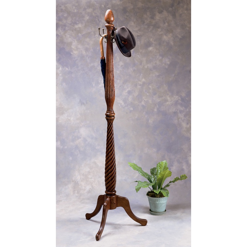Unique Hand Carved Wooden Coat Rack By Homeroots