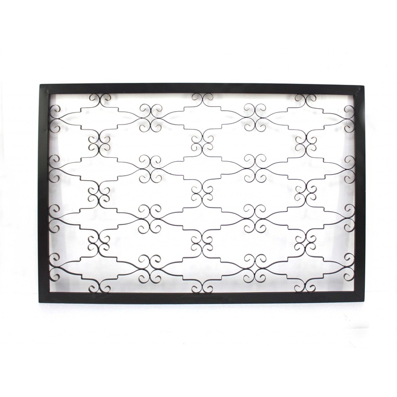 Black Wooden Framed Metal - Wall Decor By Homeroots