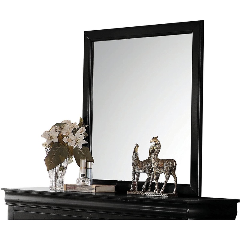 Classic Traditional Cherry Finish Wood Mirror By Homeroots