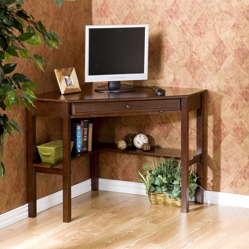 Espresso Corner Computer Desk By Homeroots