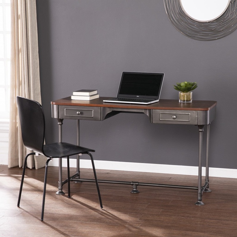 Factory Desk with Drawers By Homeroots