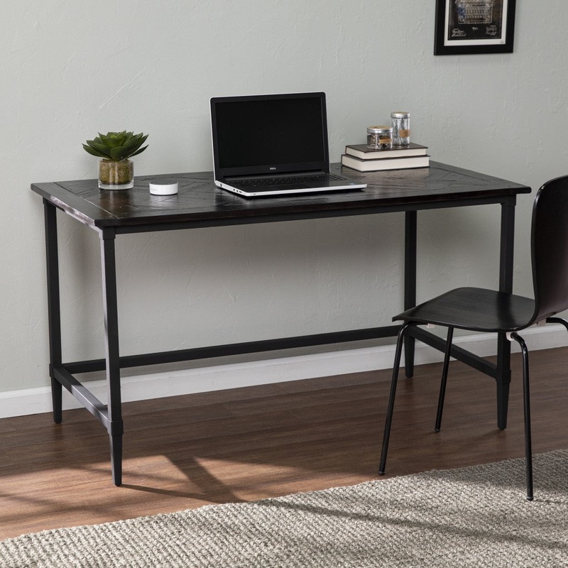 Natural Black Reclaimed Wood Desk By Homeroots