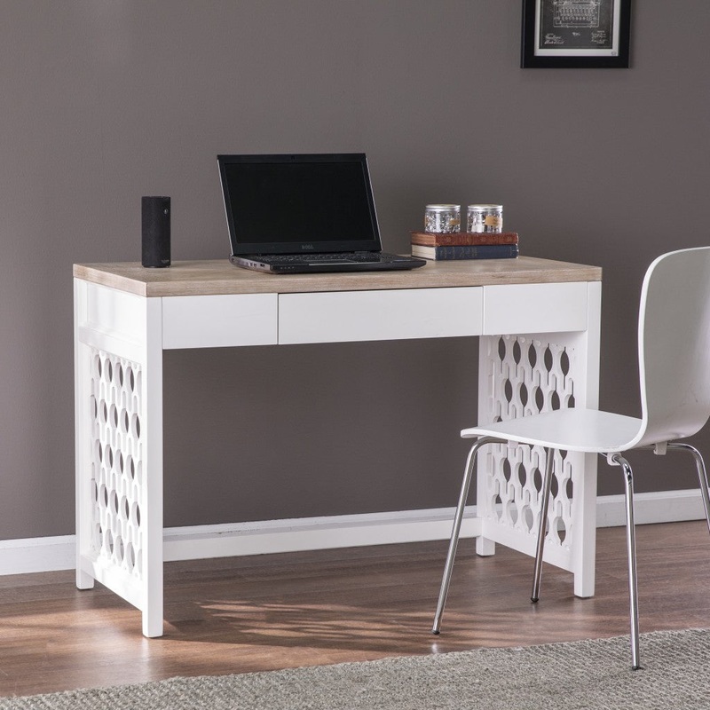 Transistional Creamy White Writing Desk By Homeroots